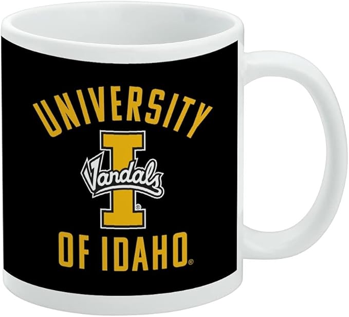 University of Idaho Vandals Ceramic Coffee Mug, Novelty Gift Mugs for Coffee, Tea and Hot Drinks, 11oz, White
