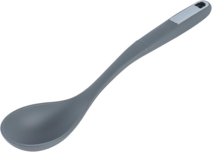 Restaurantware Silicone Utensil Set Pack of 1 Non-Slip Handle 6-Piece Kitchen Tool Set, Heat-Resistant Dishwasher-Friendly Cooking Accessories, Durable Gray Cooking Utensils