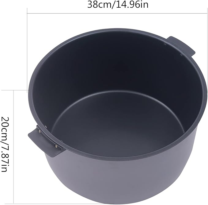 Rice Warmer Machine, 20qt Commercial-Grade Electric Rice Warmer, 21.65x21.65x12.60in Portable Non-Stick Inner Pot Rice Warmer, Dual Temperature Control Design, Circulation Insulation, Black