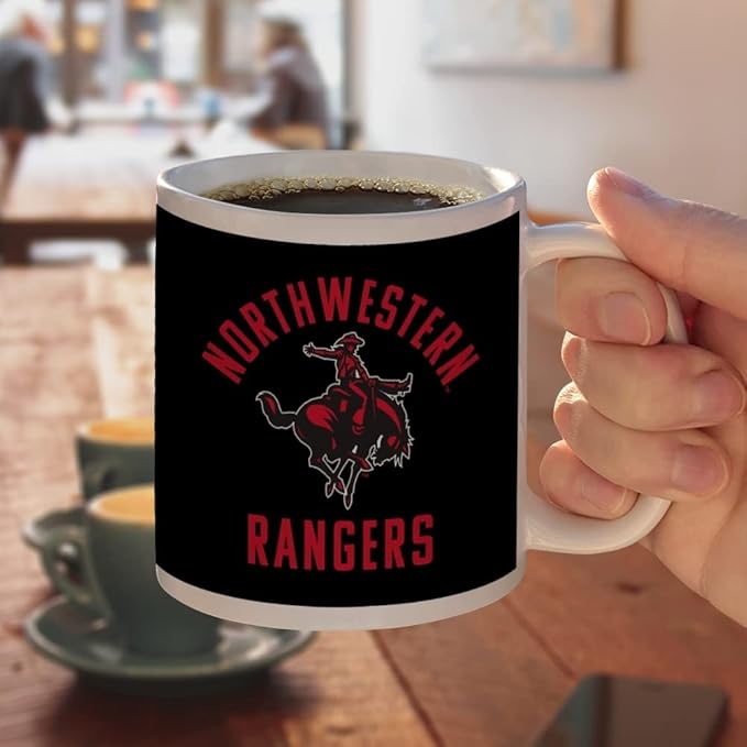Northwestern Oklahoma State Rangers Ceramic Coffee Mug, Novelty Gift Mugs for Coffee, Tea and Hot Drinks, 11oz, White