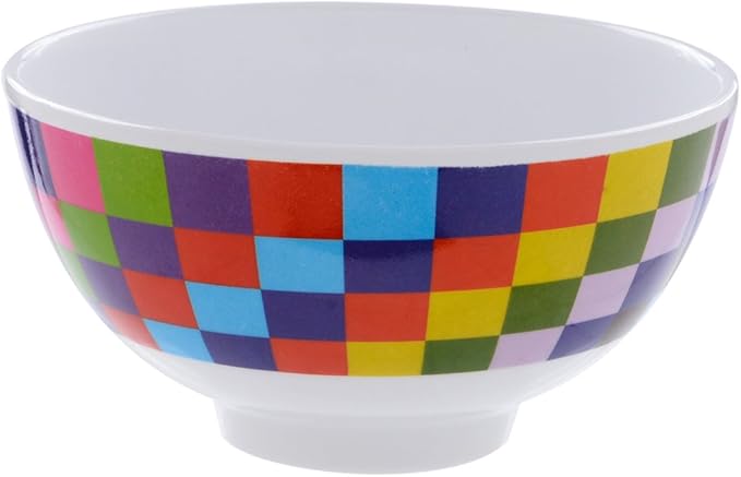 French Bull Melamine Mini Bowl, 4-Piece Set, 10 Fluid Ounces, Small Serving Bowl – Snack, Condiment, Dip, Dessert, Ice Cream – Shatter Proof, Food-Safe, BPA Free, Dishwasher Safe, 4”, Graphic
