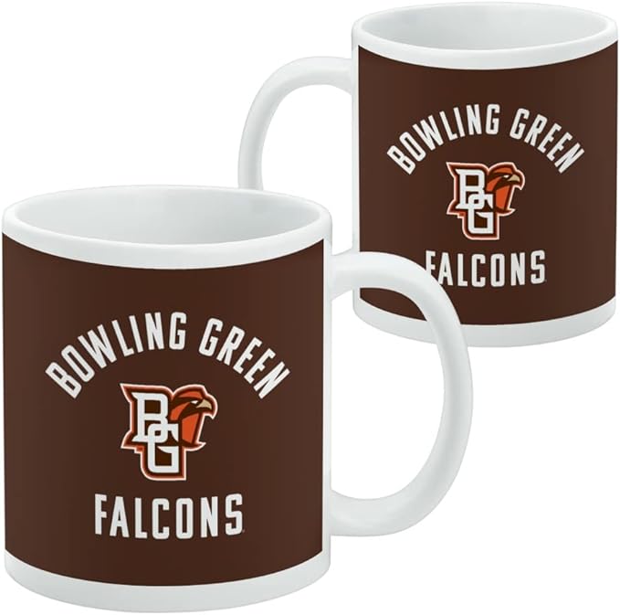 Bowling Green Falcon Ceramic Coffee Mug, Novelty Gift Mugs for Coffee, Tea and Hot Drinks, 11oz, White