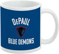 DePaul Blue Demon Ceramic Coffee Mug, Novelty Gift Mugs for Coffee, Tea and Hot Drinks, 11oz, White