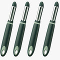 4 Pack Vegetable Potato Peeler for Kitchen,Ergonomic Soft-Touch Handle-Black (Aquamarine, 4 Pack)