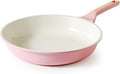 SENSARTE Nonstick Ceramic Frying Pan 12.5-Inch, Healthy Non Toxic Skillet, Induction Omelet Pan with Heat Resistant Handle, PFAS-Free, Sakura Pink