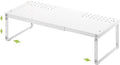 Expandable Cabinet Organizer Shelf With Adjustable Height, Stackable Kitchen Countertop Organizer Rack, Adjustable Shelf Riser For Kitchen Counter, Pantry, Cupboard, Desk, Tabletop