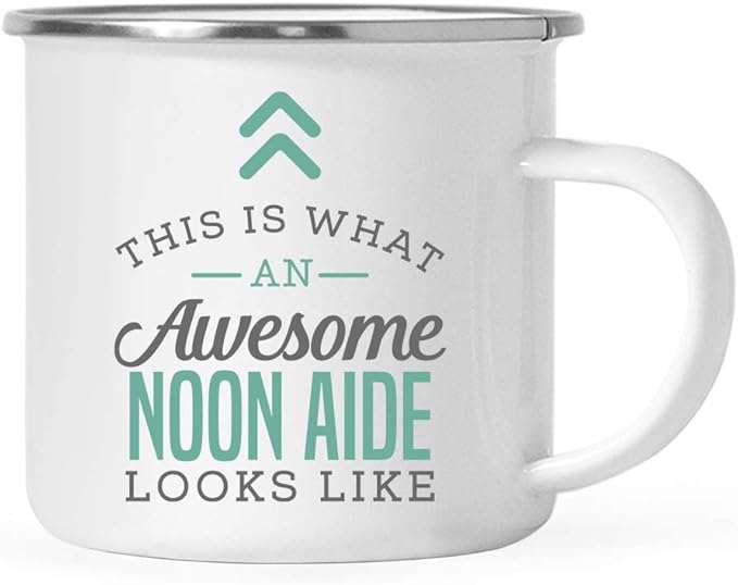 Andaz Press 11oz. Stainless Steel Campfire Coffee Mug Gift, This is What an Awesome Noon Aide Looks Like, 1-Pack, Birthday Gift Ideas Coworker Him Her, Includes Gift Box