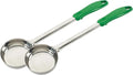 2 Pack Soup Ladle, 4-Ounce Medium – Stainless Steel Serving & Cooking Spoon with Green Handle for Soup, Sauce, Gravy, Kitchen or Food Prep
