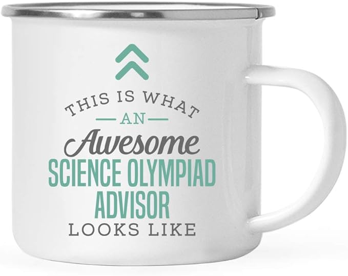 Andaz Press 11oz. Stainless Steel Campfire Coffee Mug Gift, This is What an Awesome Science Olympiad Advisor Looks Like, 1-Pack, Birthday Gift Ideas Coworker Him Her, Includes Gift Box