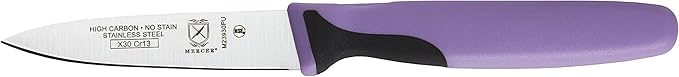 Mercer Culinary Millennia Colors 5-Piece Magnetic Board Set with Purple Handles, Acacia, 16 x 8 x 18 inches