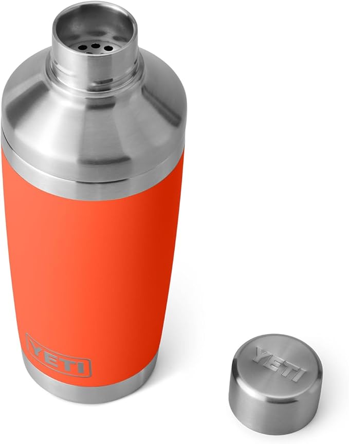 YETI Rambler 20 oz Cocktail Shaker, Stainless Steel, Vacuum Insulated, Papaya