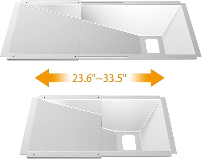 Adjustable Grease Tray with Catch Pan for Nexgrill 720-0830H Gas Grill, Universal Drip Pan Replacement Parts for Nexgrill,Charbroil,Expect Grill,Dyna Glo,Kenmore,BHG and More 3/4/5 Burner Gas Grills