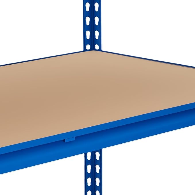 GarveeHome 5 Tier Garage Storage Shelves, 2500LBS Capacity Metal Shelving Unit for Garage, Industrial, Warehouse, Kitchen, Closet, 48" W x 18" D x 71" H, Blue