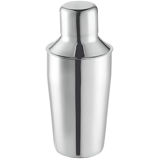 OCS Parts 3-Piece Stainless Steel Cocktail Shaker | 12-Ounce | Makes Perfect Mixed Drinks, Cocktails, and Coffees