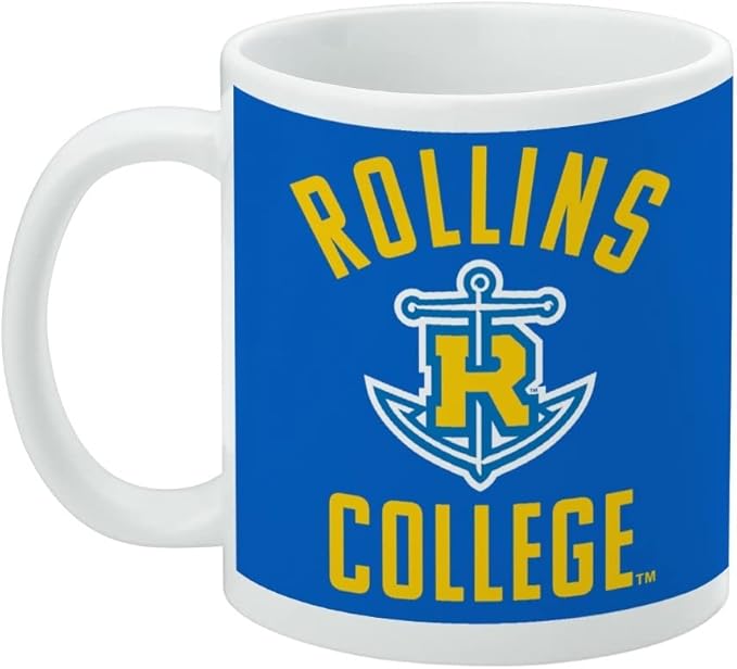 Rollins College Tars Logo Ceramic Coffee Mug, Novelty Gift Mugs for Coffee, Tea and Hot Drinks, 11oz, White