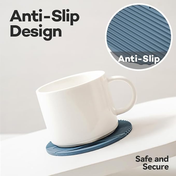Silicone Trivets for Hot Dishes Heat Resistant Trivets for Hot Pots & Pans Multipurpose & Versatile Hot Pads for Kitchen & Countertop Table Coasters Set of 2