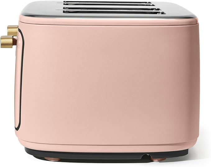 Beautiful 4 Slices Toaster - 7 Shade Settings, Touch Display, Extra-Wide Slots for Bagels, Gluten-Free & Frozen Presets, LED Countdown, Removable Crumb Tray, 1800-watt toasting (Rose)