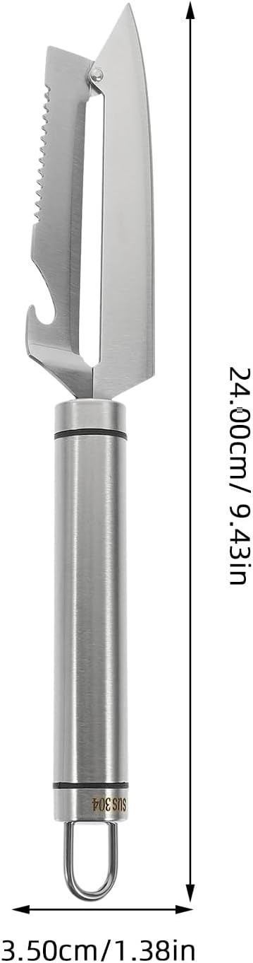 BESTONZON Multifunction Paring Knife Stainless Steel Peeler Gourd Grater Parer for Vegetable Fruit