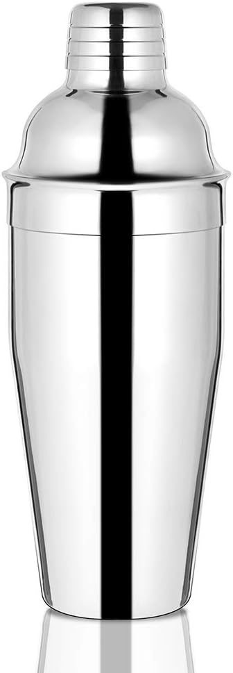 Bar Cocktail Shaker, 24 oz Martini Shaker Drink Mixer with Built-In Strainer for Bartending – Stainless Steel Bartender Shakers for Mixed Drinks Margarita Alcohol Liquor Barware Tools