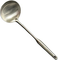 Soup Ladle Stainless Steel Scoop Spoon 304 Stainless Steel Utensils for Cooking with Anti-Scald Design kitchen tool for Soup, Stew, Chili and Gravy Silver 13.58 Inches
