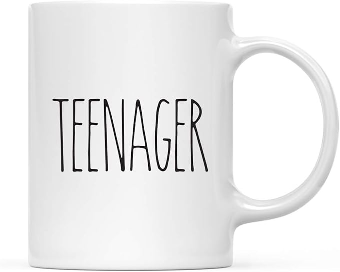 Andaz Press Simple Rustic Farmhouse Kitchen Decor 11oz. Ceramic Coffee Tea Mug Gift, Teenager, 1-Pack, Birthday Christmas Gift Ideas for Family, Friends