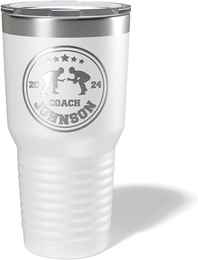Wrestling Coach gifts, Tumbler, Coach tumbler, Wrestling gifts, Coach Beer glass, Coach gift, Coach gifts, Wrestling Coach (Wrestling Circle, White, Wrestling Hexagon 30oz Black)