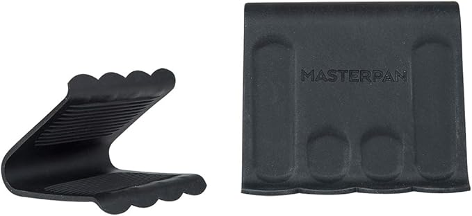 MasterPan Non-Stick Stovetop Oven Grill Pan with Heat-in Steam-Out Lid, nonstick cookware, 12", Black,