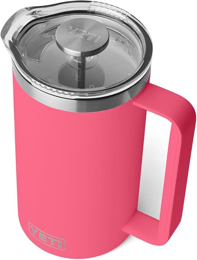 YETI Rambler 34 oz. French Press Coffee Maker, Tropical Pink