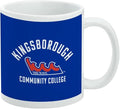 Kingsborough Community College the Wave Logo Ceramic Coffee Mug, Novelty Gift Mugs for Coffee, Tea and Hot Drinks, 11oz, White