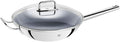 Zwilling Wok, Glass Lid and Removable Grid Insert, Incl. Long Handle, Suitable for Induction, Stainless Steel, Plus,Silver, Ø 32 cm