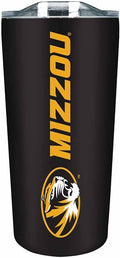 Campus Colors NCAA Stainless Steel Tumbler perfect for Gameday - 18 oz - Double Walled - Keeps Drinks Perfectly Insulated (Missouri Tigers - Black)