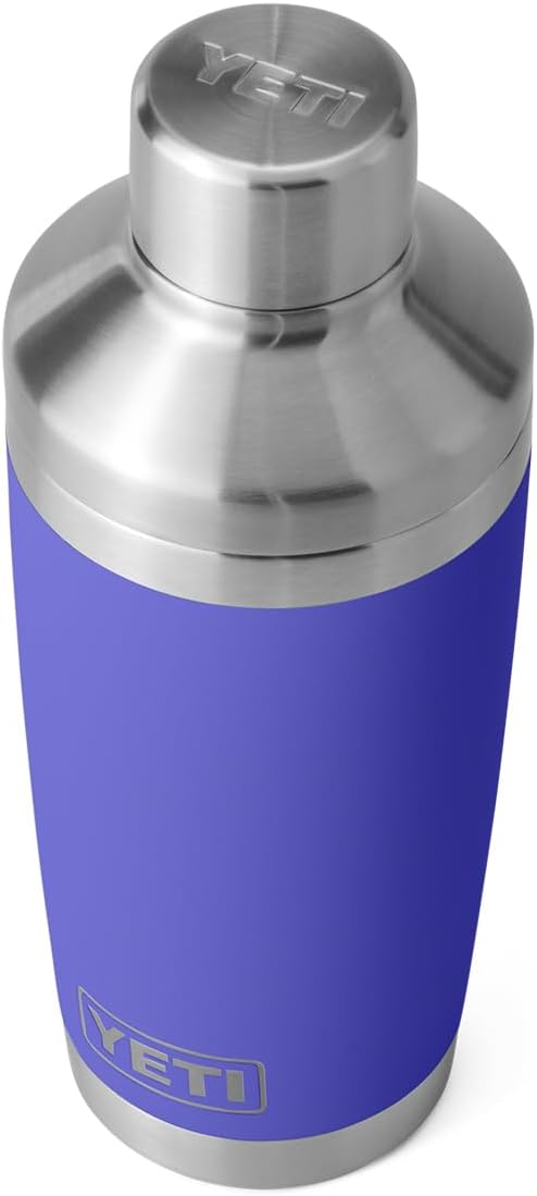 YETI Rambler 20 oz Cocktail Shaker, Stainless Steel, Vacuum Insulated, Ultramarine Violet