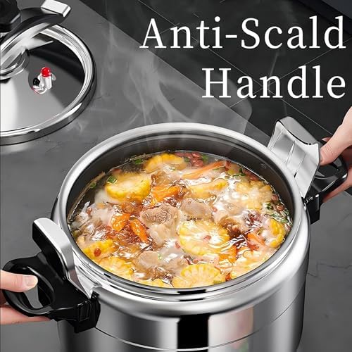 AUNMAS Pressure Cooker, Explosion Proof Can Cooker with Double Bottom Stovetop Pressure Cooker for Gas Stove Induction Cooker (3L)