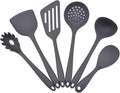 6 Pcs Silicone Kitchen Utensils Set, Silicone Cooking Utensils, Heat Resistant Kitchen Cooking Utensils Set,High Heat Resistant to 480°F, Hygienic One Piece Design, (Grey)