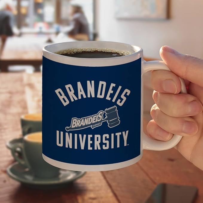 Brandeis University Judges Logo Ceramic Coffee Mug, Novelty Gift Mugs for Coffee, Tea and Hot Drinks, 11oz, White