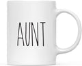Andaz Press Simple Rustic Farmhouse Kitchen Decor 11oz. Ceramic Coffee Tea Mug Gift, Aunt, 1-Pack, Birthday Christmas Gift Ideas for Family, Friends