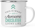 Andaz Press 11oz. Stainless Steel Campfire Coffee Mug, This Is What an Awesome Chocolatier Looks Like, 1-Pack, Birthday Gift Ideas for Coworker, Includes Gift Box