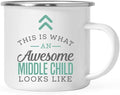 Andaz Press 11oz. Stainless Steel Campfire Coffee Mug Gift, This is What an Awesome Middle Child Looks Like, 1-Pack, Birthday Gift Ideas Coworker Him Her, Includes Gift Box