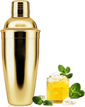 Cocktail Shaker,25 oz Drink Mixer with Built-in Strainer for Mixing Drinks Margaritas,Beginner Friendly Stainless Steel Mixer Bar Utensil Tool-christmas gift(Gold)