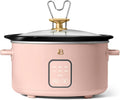 Beautiful 4-Quart Slow Cooker with Touch-Activated Display, Programmable Digital Controls, Removable Non-Stick Pot, Keep Warm Function, by Drew Barrymore (Rose)