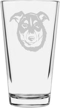 New Zealand Heading Custom Personalized Dog Themed Etched All Purpose 16oz Pint Glass