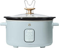 Beautiful 6 Qt Programmable Slow Cooker with Touch Control, Digital Timer and Keep Warm Function – Large Electric pot Capacity Kitchen Appliance by Drew-Barrymore (Hydrangea)