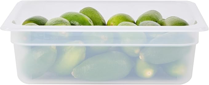 Restaurantware Food Storage Container 1 Pack of 12.7 x 10.3 x 3.9 Inches Plastic Stackable Storage Box White Reusable Label Container Dishwasher Safe For Restaurants And Kitchens