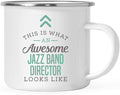 Andaz Press 11oz. Stainless Steel Campfire Coffee Mug Gift, This is What an Awesome Jazz Band Director Looks Like, 1-Pack, Birthday Gift Ideas Coworker Him Her, Includes Gift Box