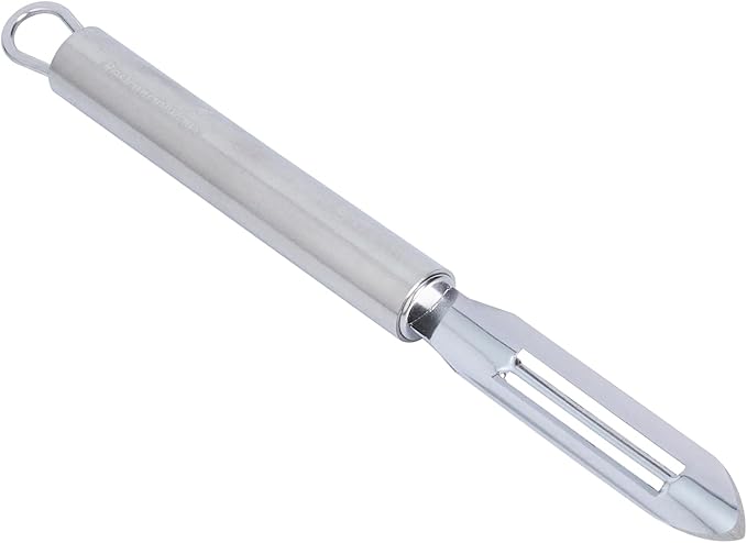 Restaurantware Stainless Steel Straight Vegetable Peeler - 6 Pack - German Standard - Double Edged Kitchen Peeler Dishwasher Safe, Sharp Blades - Potato Peeler for Potato, Apple, Cucumber