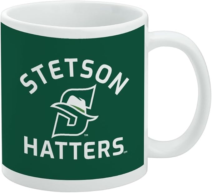 Stetson University Hatters Logo Ceramic Coffee Mug, Novelty Gift Mugs for Coffee, Tea and Hot Drinks, 11oz, White