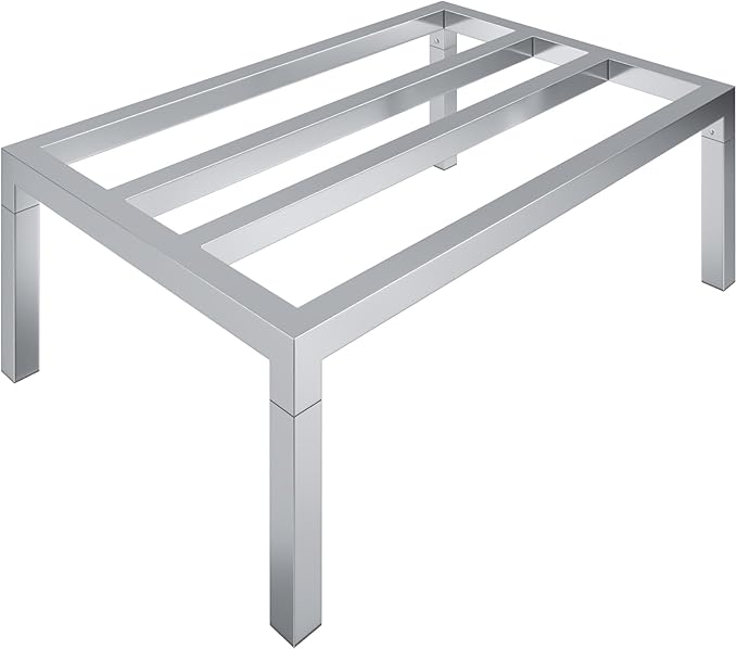 36" Long x 24" Wide | Height: 12" Off The Floor Aluminum Dunnage Rack | Storage in Restaurant, Kitchens and Garages and More!