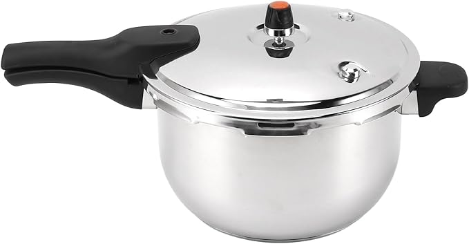 Yoidesu Stainless Steel Pressure Cooker with Safety Valve, 80KPA, Multifunctional Design for Efficient and Fast Cooking (4L)