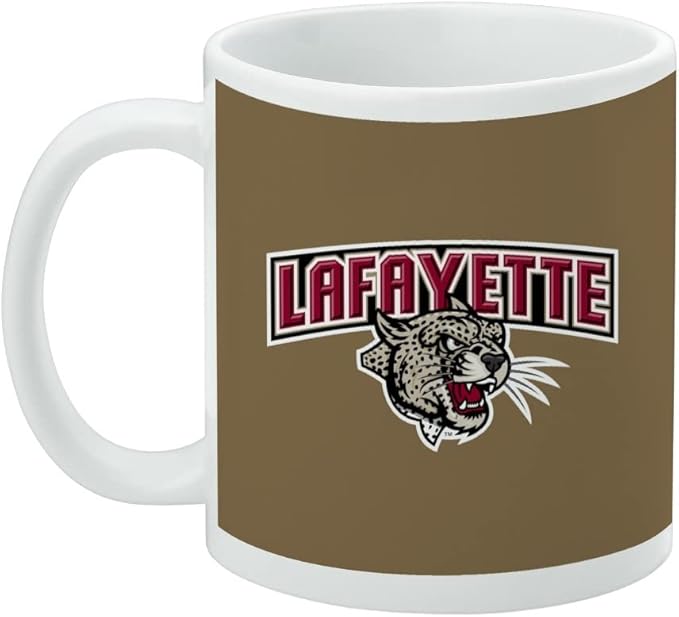Lafayette Leopard Ceramic Coffee Mug, Novelty Gift Mugs for Coffee, Tea and Hot Drinks, 11oz, White