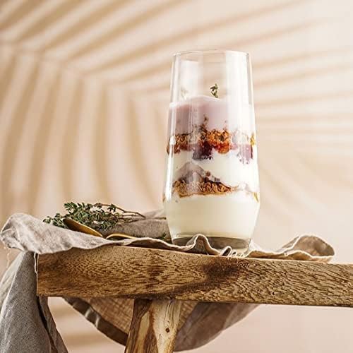 Everyday Drinking Glasses Set of 8-4 Tall Highball Glass Cups & 4 Short Dof Drinking Glass, Kitchen Glasses for Cocktail, Iced Coffee, Beer, Ice Tea, Wine, Whiskey, Water, & Drinkware.
